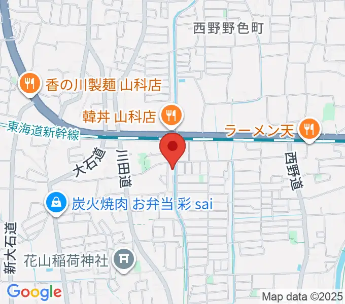 イーストマウンテンスタジオの地図