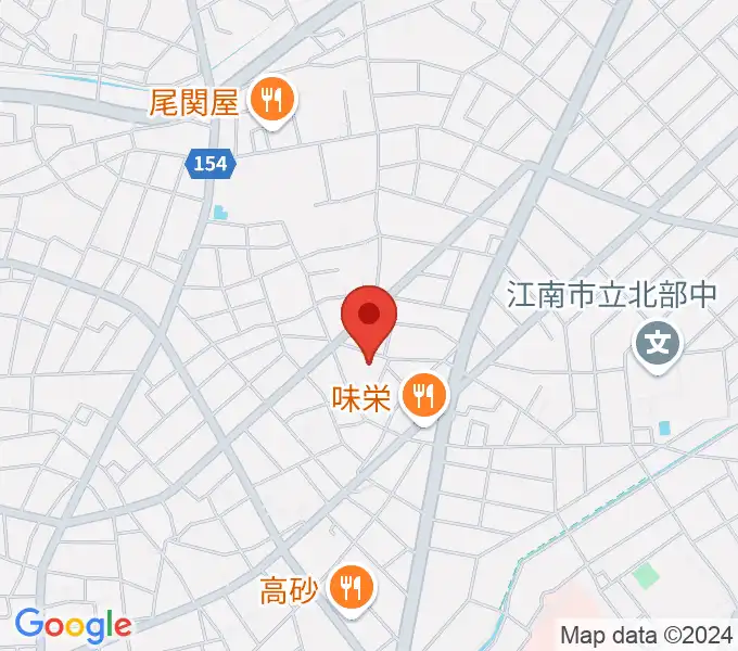 岩井ギター教室の地図