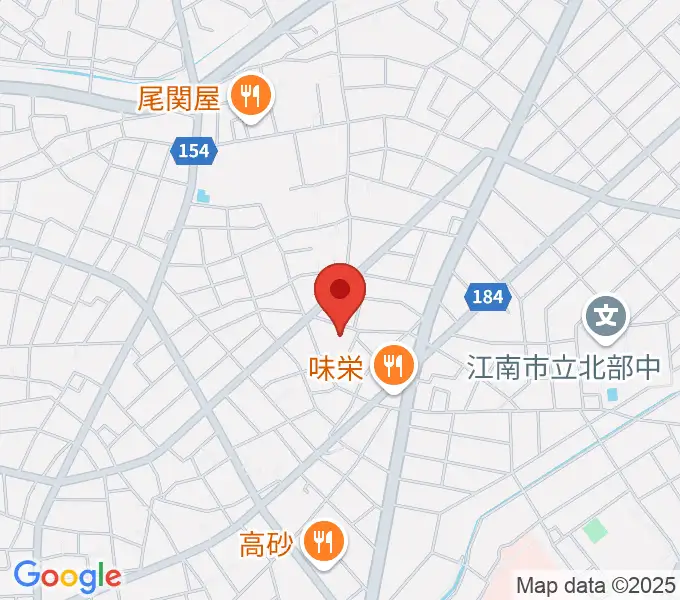 岩井ギター教室の地図