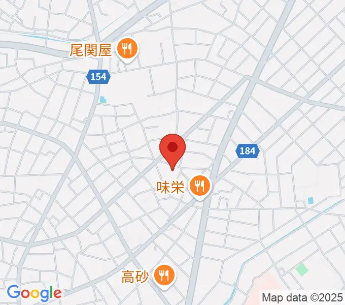 岩井ギター教室の地図