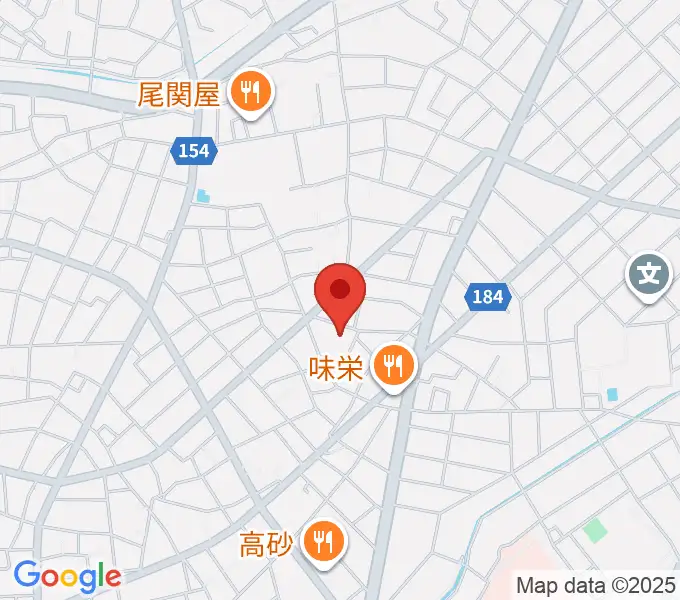 岩井ギター教室の地図