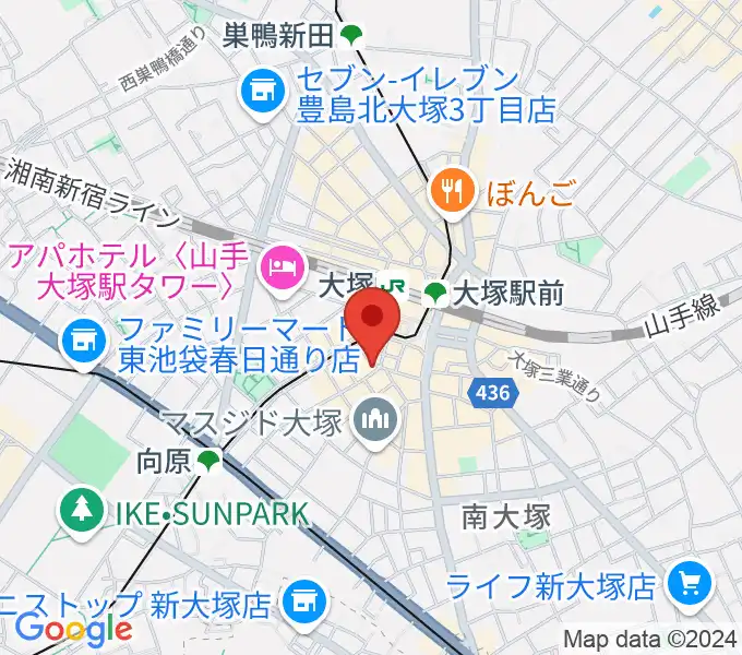 大塚Deepaの地図