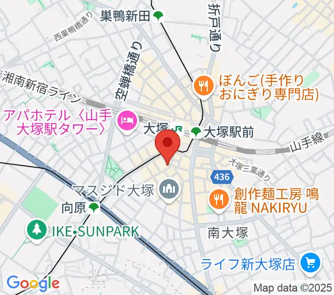 大塚Deepaの地図