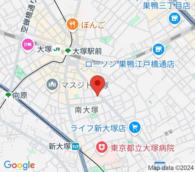 大塚ドンファンの地図