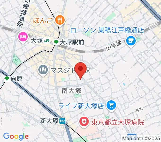 大塚ドンファンの地図