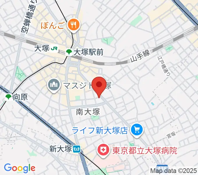 大塚ドンファンの地図
