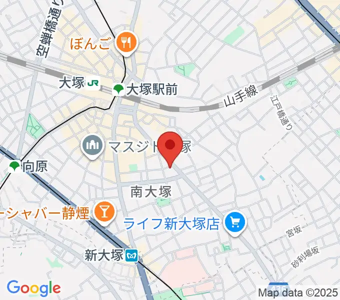 大塚ドンファンの地図