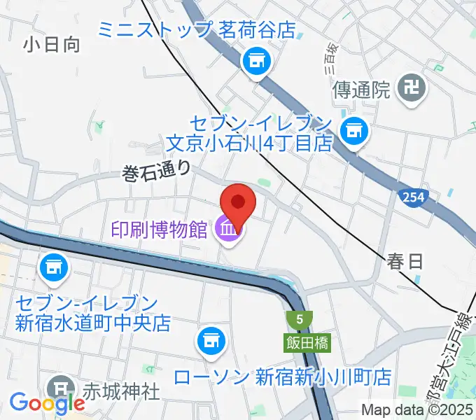 トッパンホールの地図