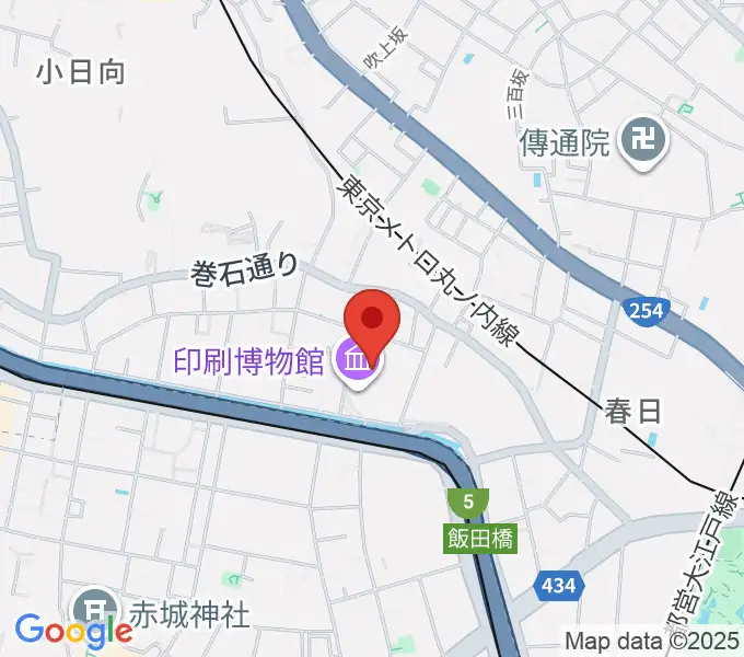 トッパンホールの地図