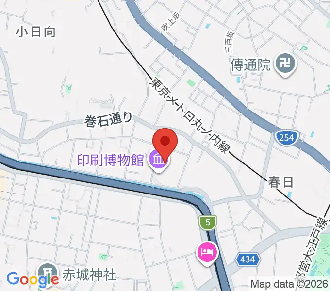 トッパンホールの地図