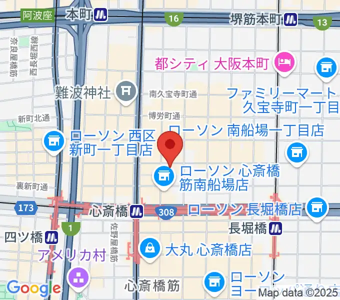 IMIボイストレーニング・ボーカルスクール大阪校の地図