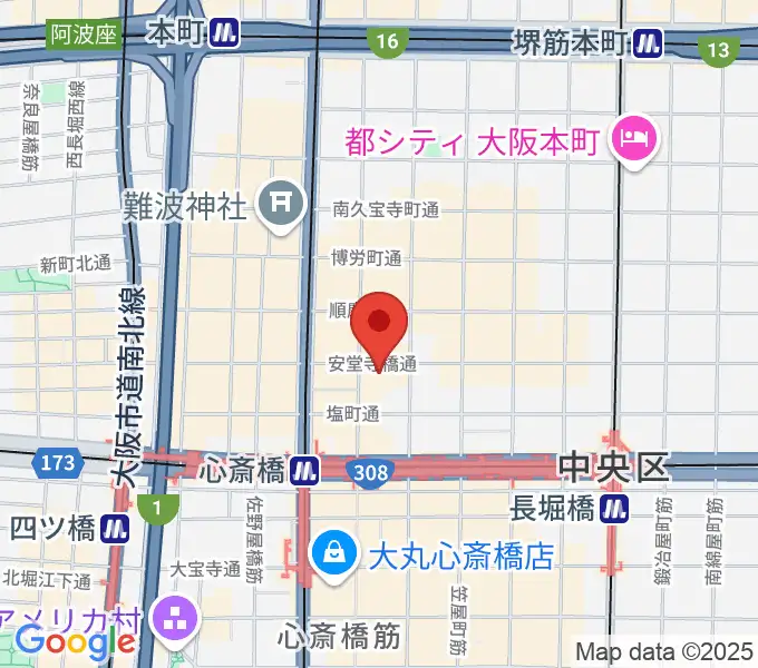 IMIボイストレーニング・ボーカルスクール大阪校の地図
