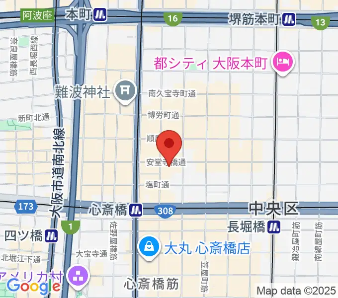 IMIボイストレーニング・ボーカルスクール大阪校の地図