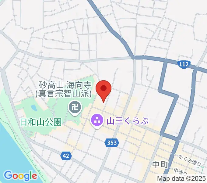酒田市港座の地図