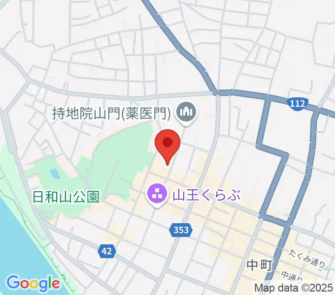 酒田市港座の地図