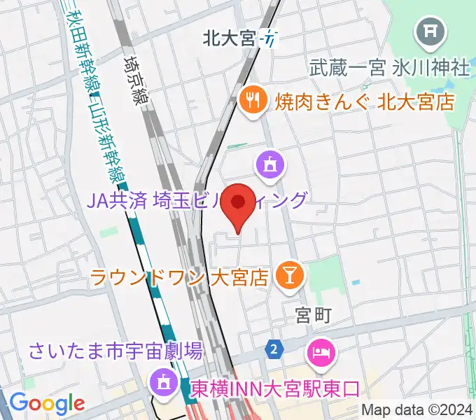 大宮アコースティックハウスジャムの地図