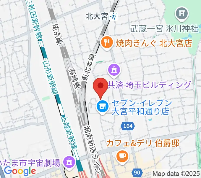 大宮アコースティックハウスジャムの地図