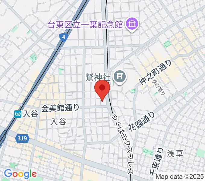 入谷FOUR AND MOREの地図