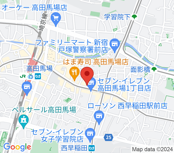 高田馬場Gate Oneの場所