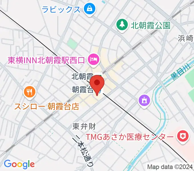 朝霞台 停車場の地図