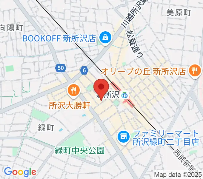 新所沢スワンの地図