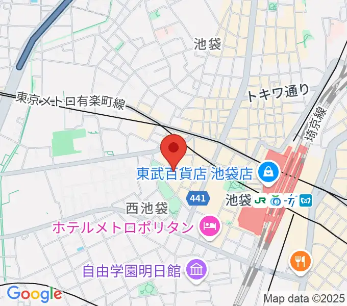 池袋インディペンデンスの地図