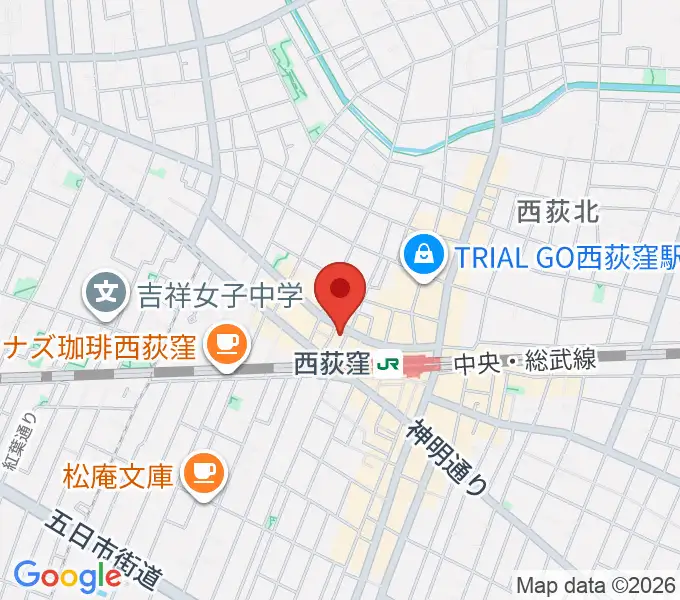 西荻ヘブンズドアの地図