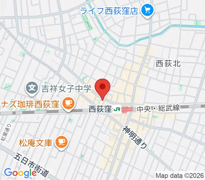 西荻ヘブンズドアの地図