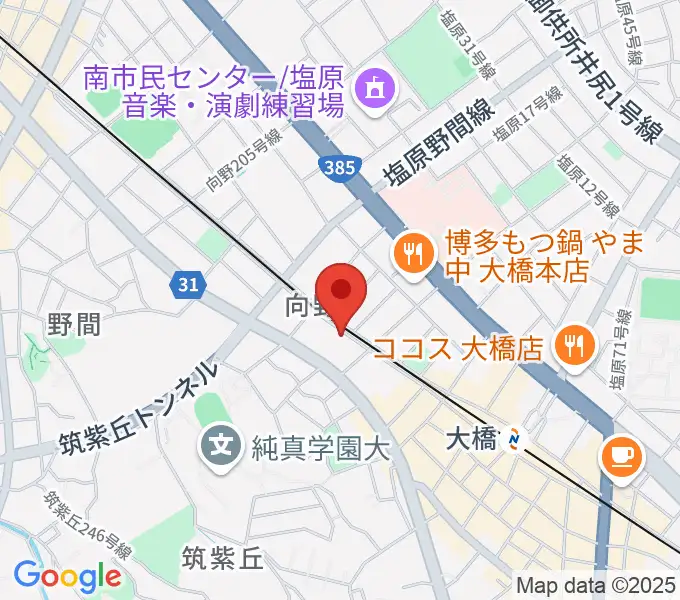 ミュージックスタジオ・バンブーの地図