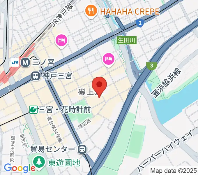 ケイステイション レコーディングスタジオの地図