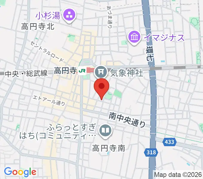 高円寺HIGHの地図