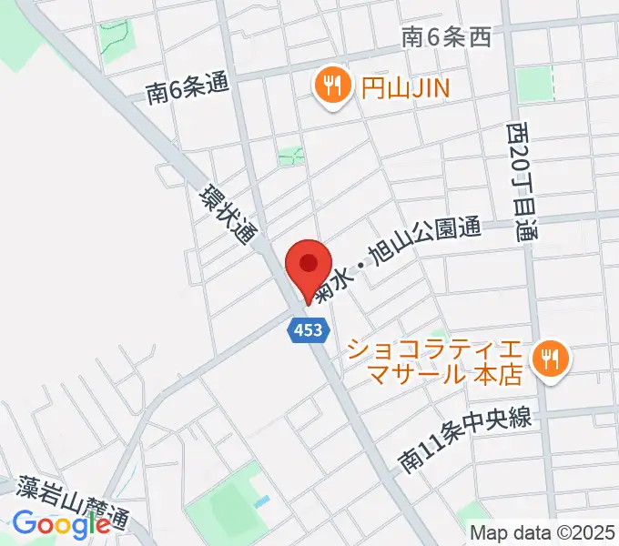 エレキ堂の地図