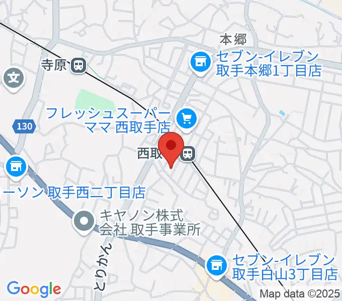 錦織音楽教室の地図