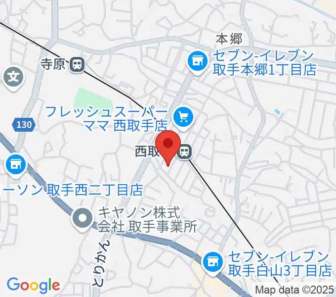 錦織音楽教室の地図