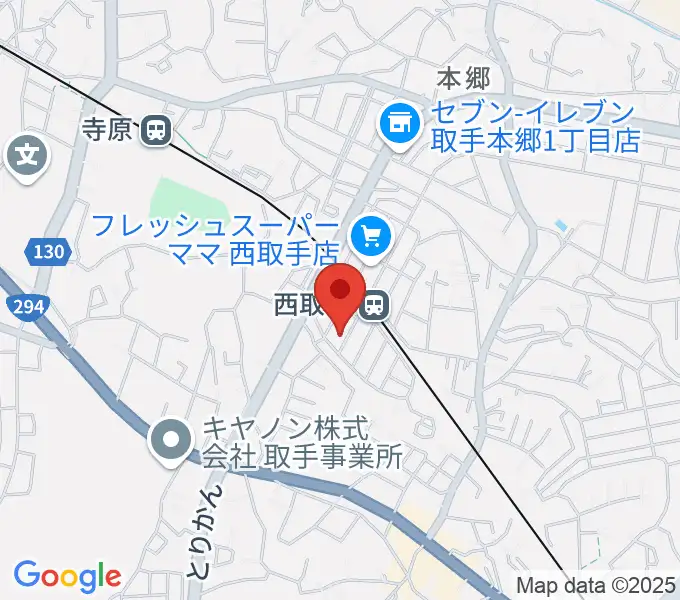 錦織音楽教室の地図