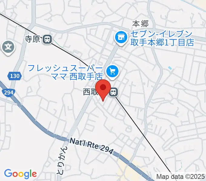 錦織音楽教室の地図
