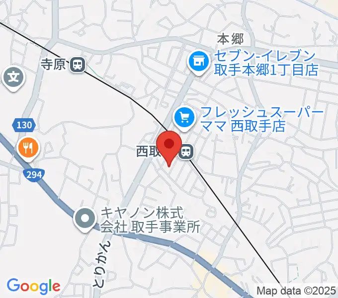 錦織音楽教室の地図