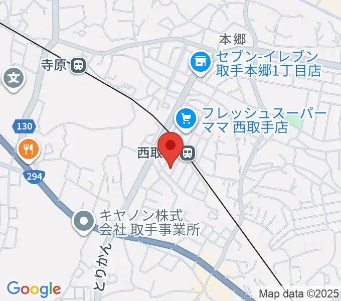 錦織音楽教室の地図