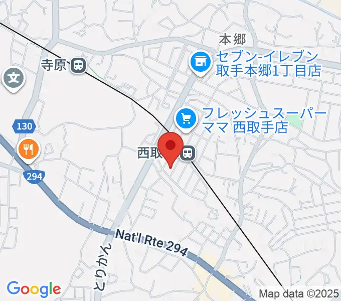 錦織音楽教室の地図