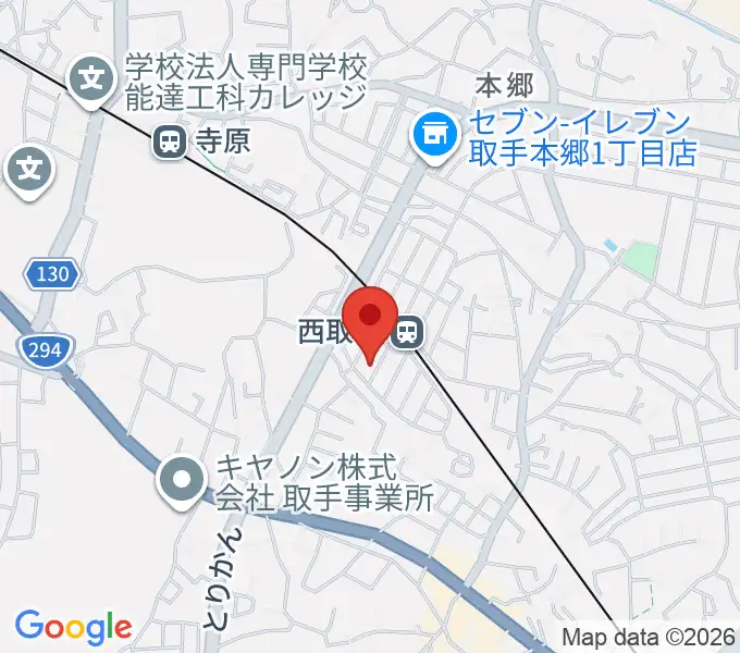 錦織音楽教室の地図