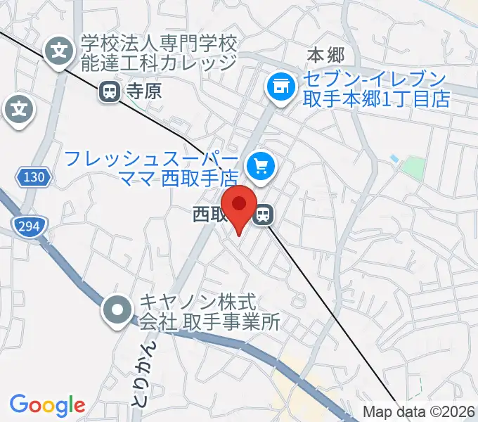 錦織音楽教室の地図