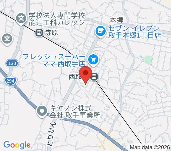 錦織音楽教室の地図