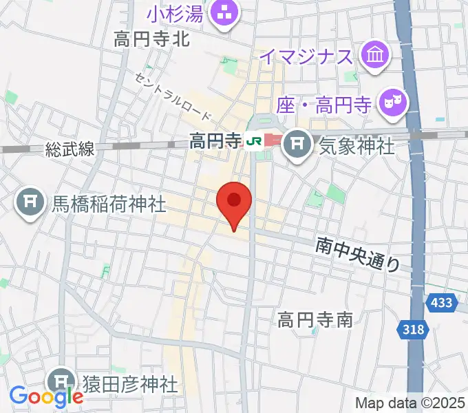 高円寺ALONEの地図