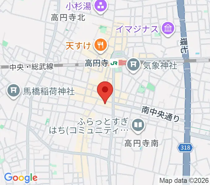 高円寺ALONEの地図