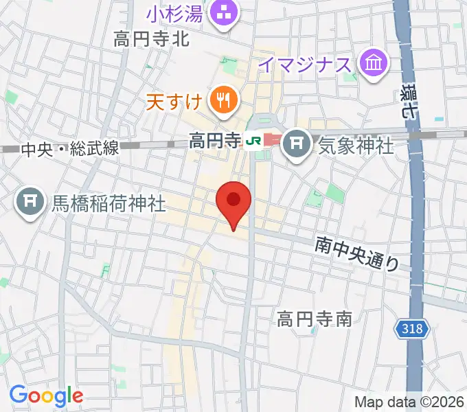 高円寺ALONEの地図