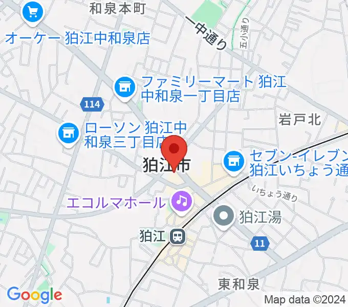 狛江add9thの地図