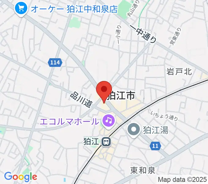 狛江add9thの地図