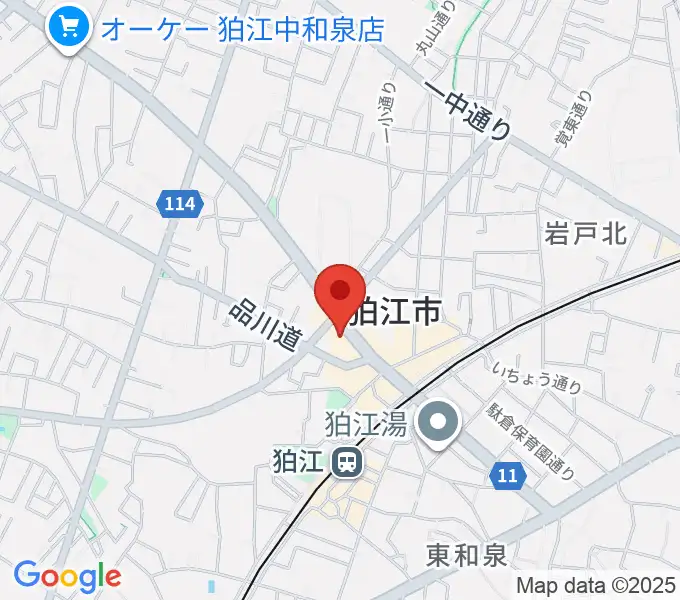 狛江add9thの地図
