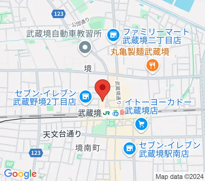 武蔵野スイングホールの地図