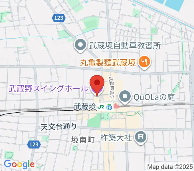 武蔵野スイングホールの地図